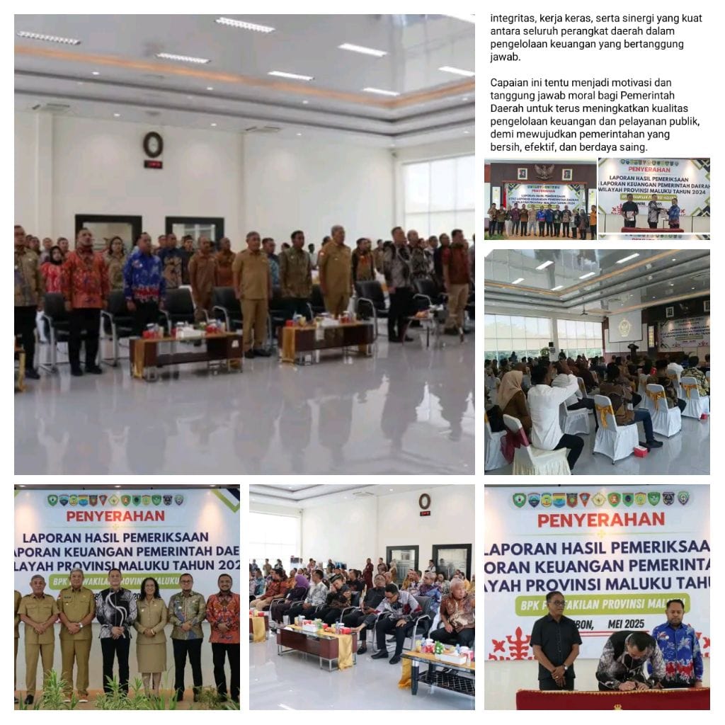 Keberhasilan Pemerintah Daerah Maluku Tengah Meraih Opini Wajar OTP Dari BPK RI Di Ambon Provinsi Maluku