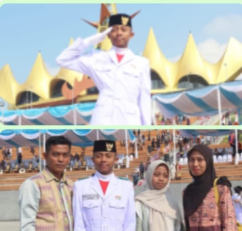 SMKN 1 Kalianda Kembali Torehkan Prestasi, M.Rizky Prasetyawan Menjadi Paskibraka HUT RI ke 80 di Menara Siger Lampung