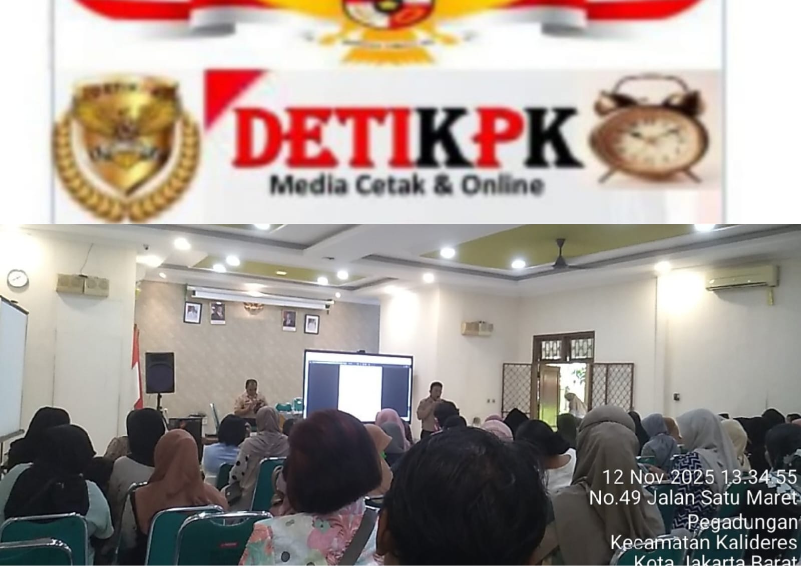 Rapat Orang Tua Wali Murid Tentang (MBG) Makanan Bergizi Pegadungan Kalideres