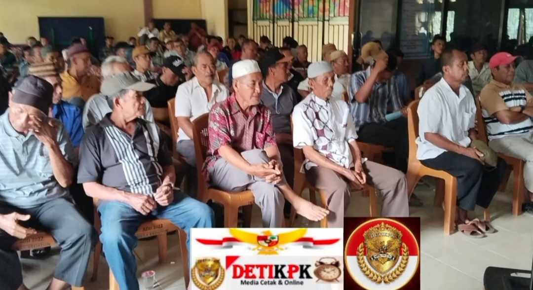 Kelompok Tani Desa Kedaton Adakan Musyawarah Masalah Perbatasan Tanah Desa