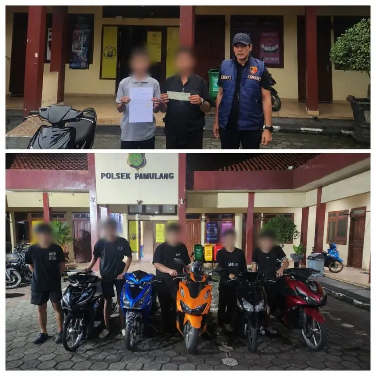 Patroli Cipta Kondisi Polsek Pamulang Amankan Lima Remaja Diduga Hendak Balap Liar di Pondok Cabe