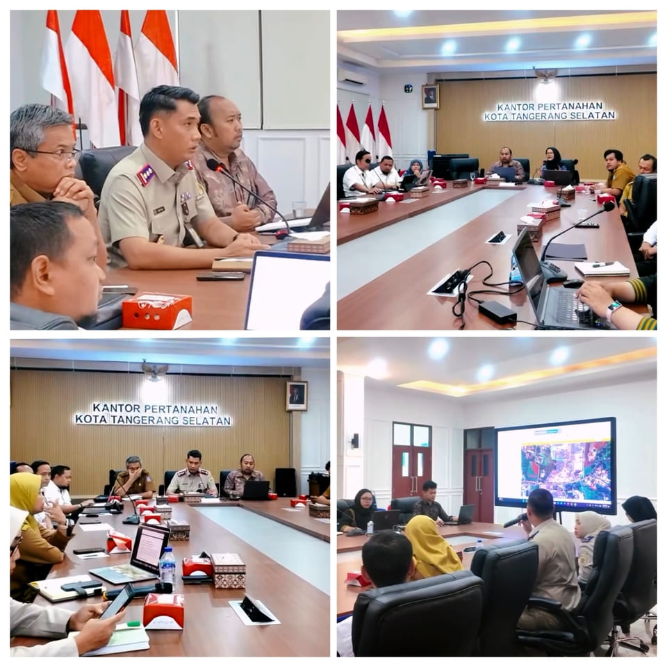 Kantor Pertanahan Kota Tangerang Selatan Gelar Rapat Teknis Persiapan Pengawasan Kinerja Pemenuhan Standar Teknis Kawasan Universitas Terbuka