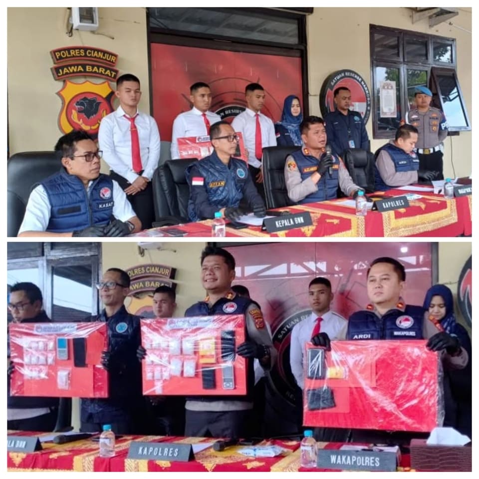 Polres Cianjur Ungkap 43 Kasus Narkotika dan Obat Terlarang Sepanjang Januari hingga Juni 2026, 58 Tersangka dan Ribuan Obat Terlarang Berhasil Diamankan