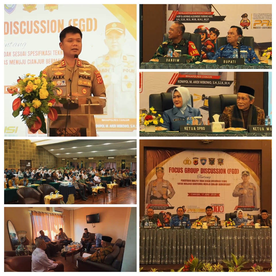 Polres Cianjur Gelar FGD Penertiban Knalpot Tidak Sesuai Spesifikasi Teknis untuk Wujudkan Cianjur Bermartabat