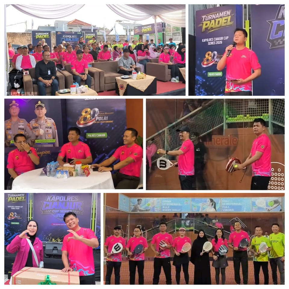 Kapolres Cianjur Resmi Buka Turnamen Padel Kapolres Cianjur Cup Series 2026 dalam rangka Hari Bhayangkara Ke-80