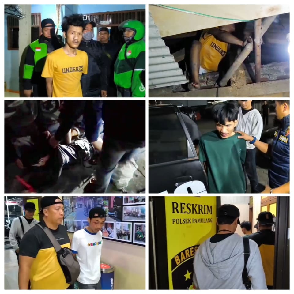 Unit Reskrim Polsek Pamulang Bekuk Komplotan Curanmor Tangerang Raya, Satu Pelaku Bersembunyi di Loteng Saat Digerebek