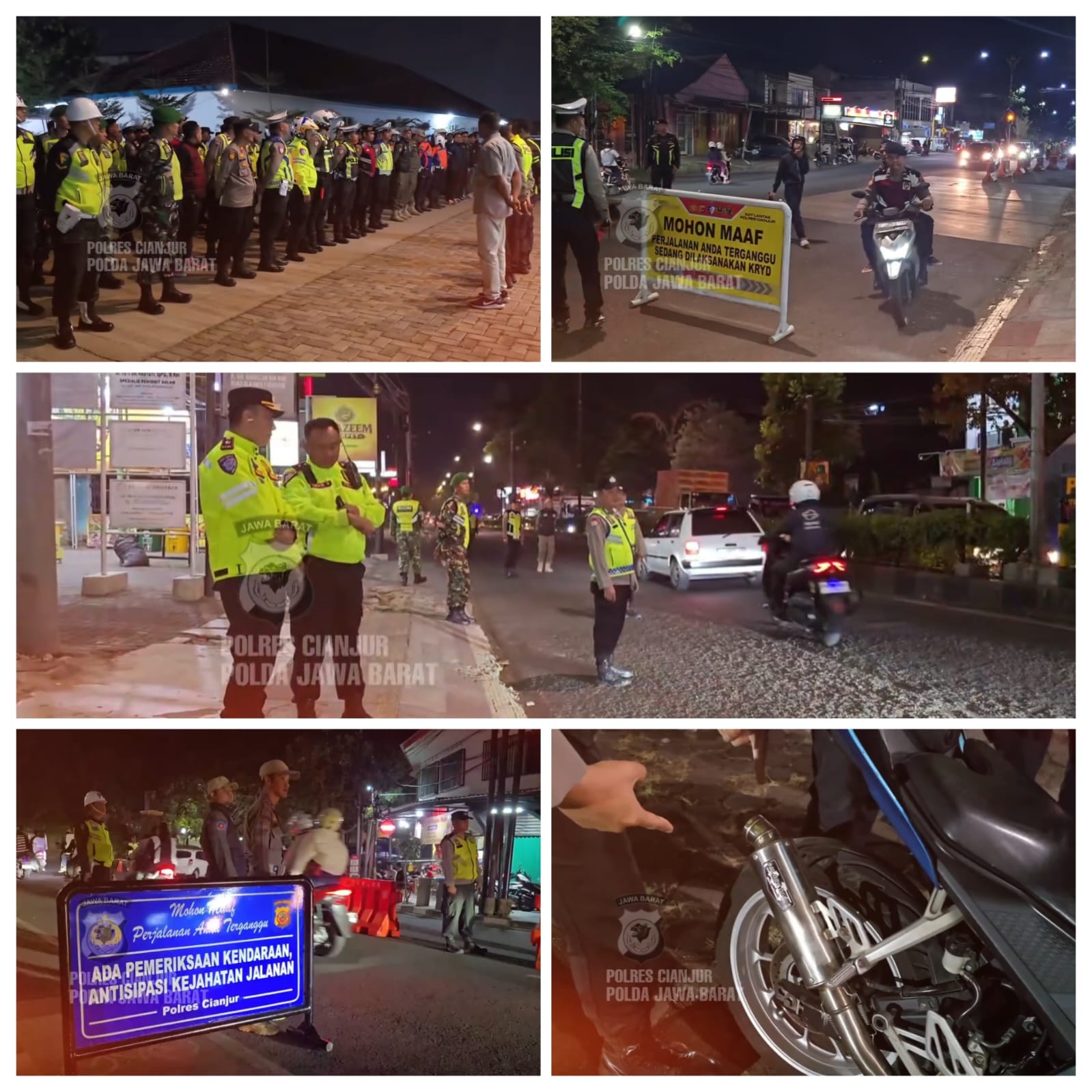 Polres Cianjur Bersama TNI dan Instansi Terkait Laksanakan Pengamanan Laga Pembuka Piala Presiden 2026