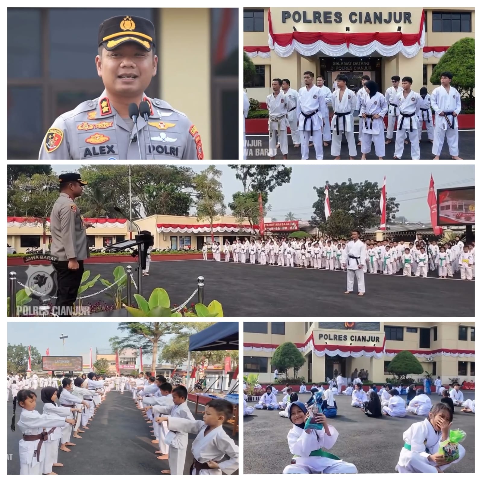 POLRES CIANJUR JADI RUMAH PEMBINAAN ATLET MUDA, KAPOLRES PIMPIN LANGSUNG LATIHAN GABUNGAN INKANAS