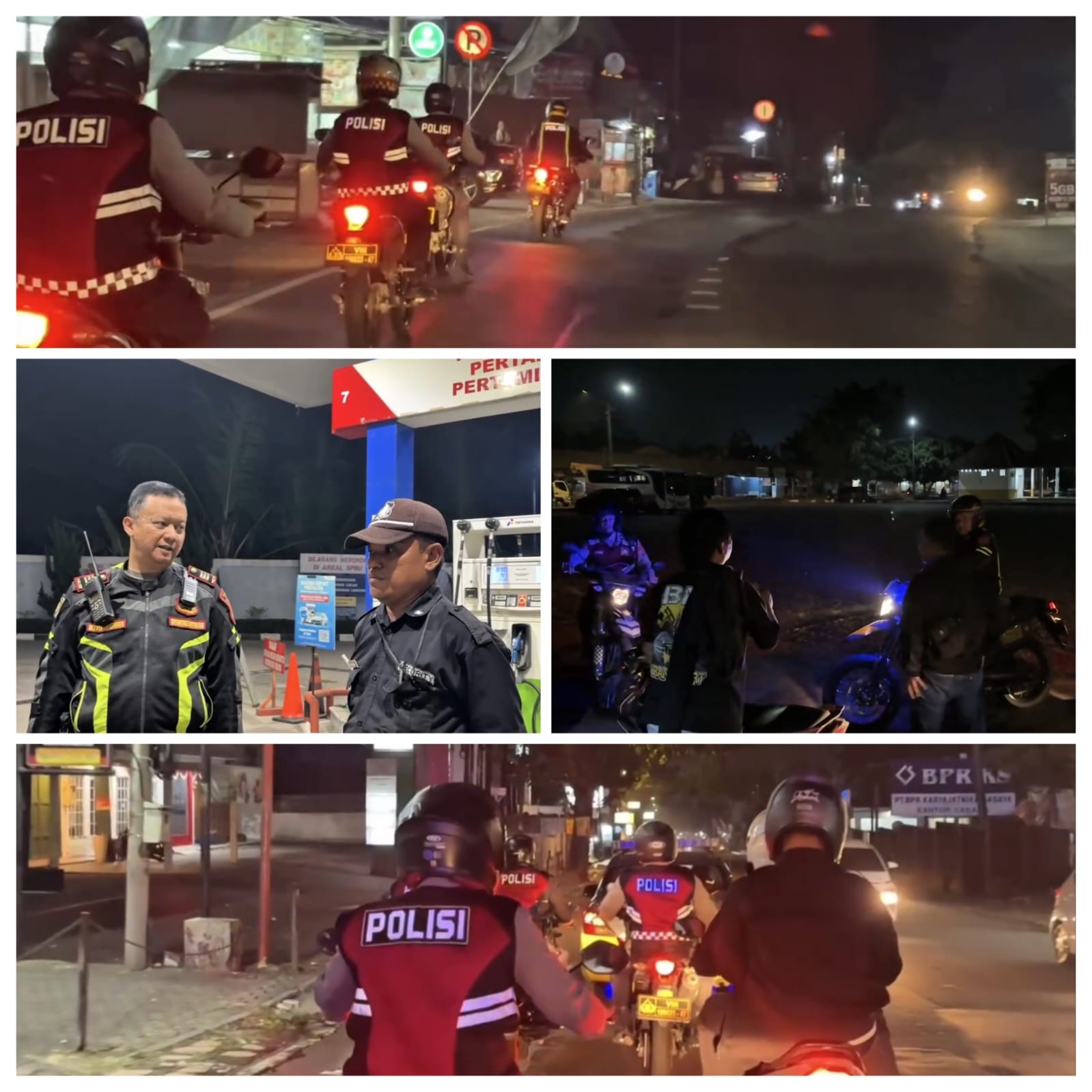 Patroli Malam Rutin, Satsamapta Polres Cianjur Tingkatkan Kewaspadaan dan Jaga Kondusifitas Wilayah