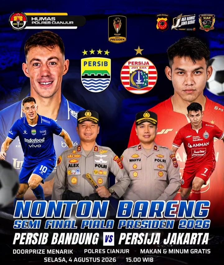 POLRES CIANJUR GELAR NOBAR SEMIFINAL PIALA PRESIDEN 2026, AJAK MASYARAKAT JAGA SPORTIVITAS DAN KAMTIBMAS