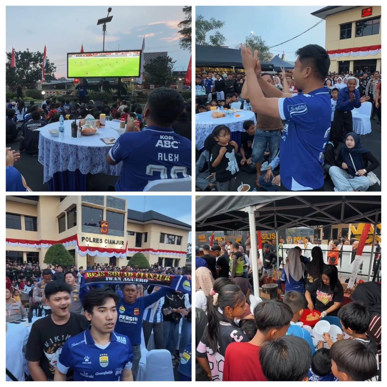 Nobar semifinal Piala Presiden 2026, Polres Cianjur pererat kebersamaan bersama masyarakat
