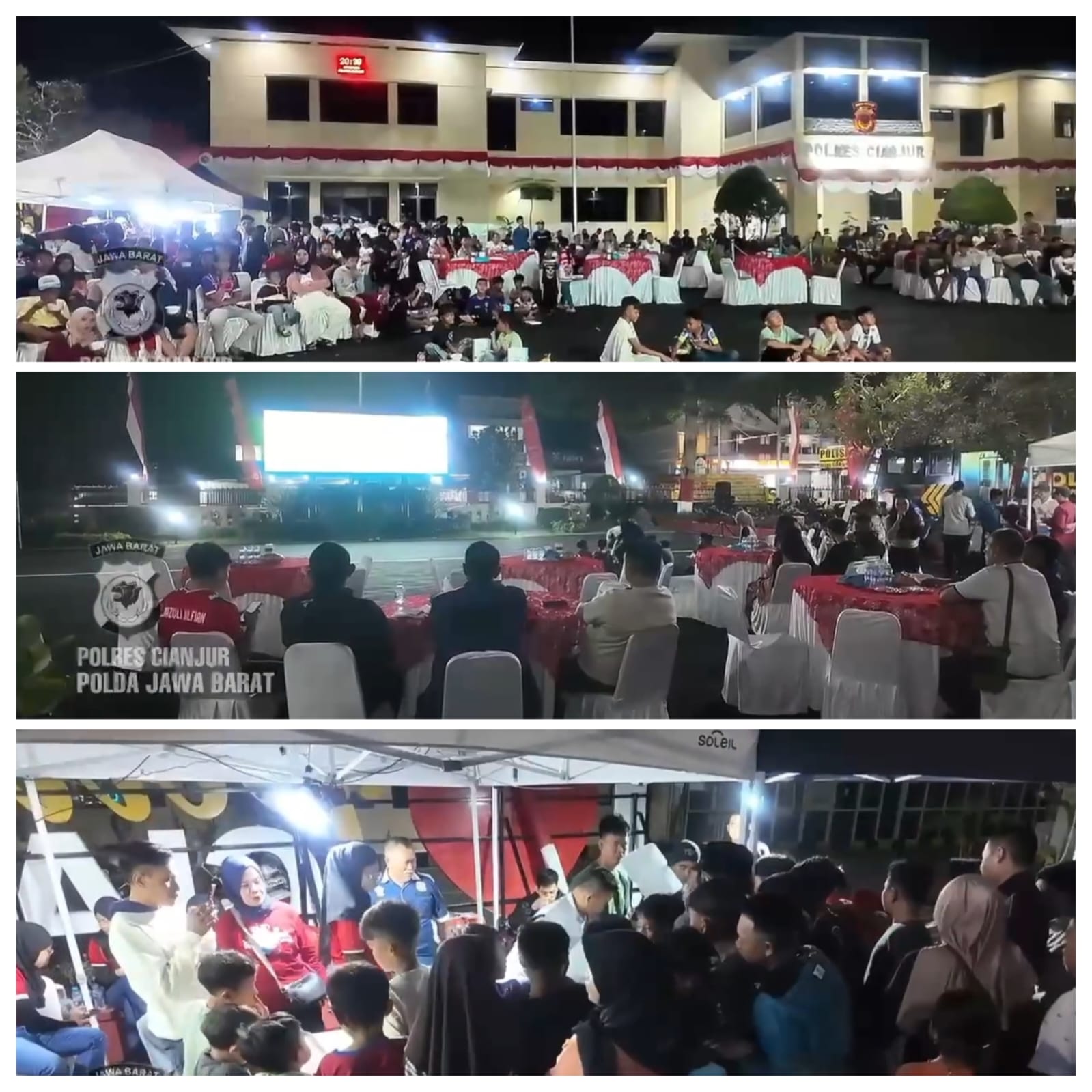 Polres Cianjur Gelar Nobar Timnas Indonesia vs Singapura, Pererat Kebersamaan dan Silaturahmi dengan Masyarakat