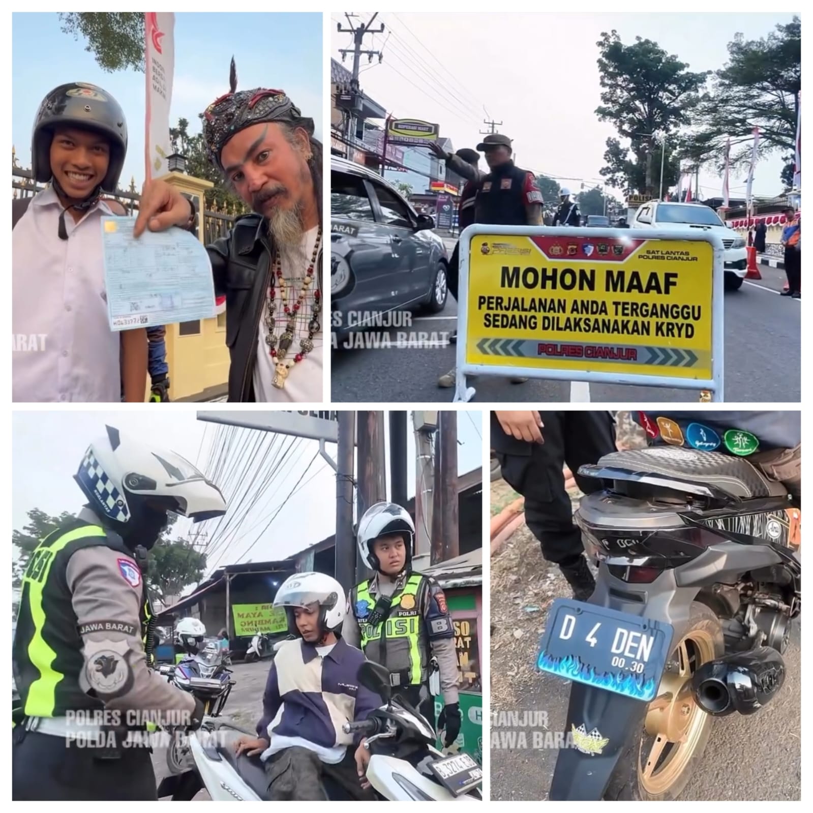 Polres Cianjur Gelar Operasi Gabungan Penertiban Knalpot Brong, Gandeng Berbagai Instansi dan Dapat Dukungan Master Limbad