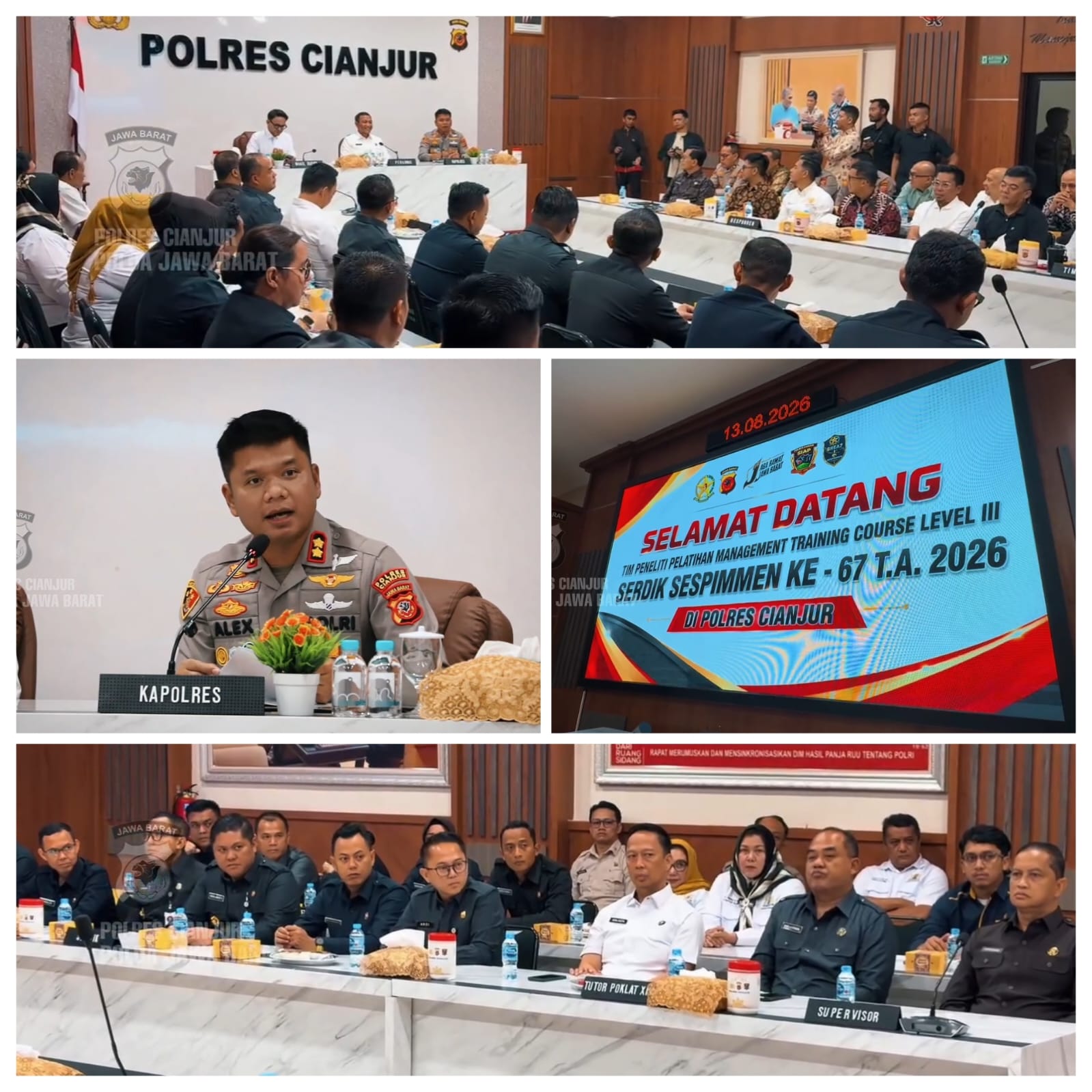 Kapolres Cianjur Hadiri Management Course Level III, Bahas Optimalisasi Pengawasan Barang Kebutuhan Pokok