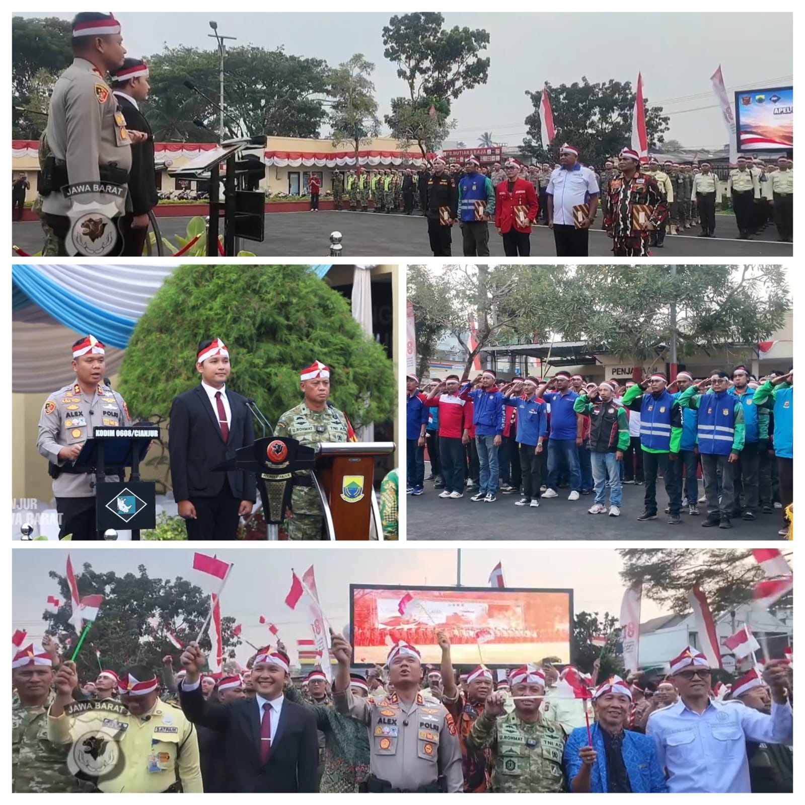 Apel Kebangsaan Jaga Rawat Jawa Barat, Kapolres Cianjur Tegaskan Komitmen Bersama Menjaga Keutuhan NKRI