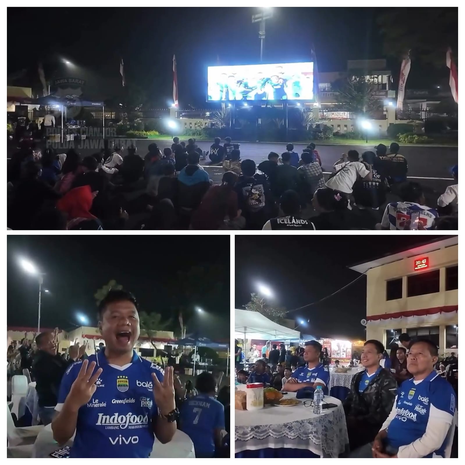 POLRES CIANJUR GELAR NOBAR PERSIB VS SABAH FC, ACARA BERLANGSUNG MERIAH DAN KONDUSIF